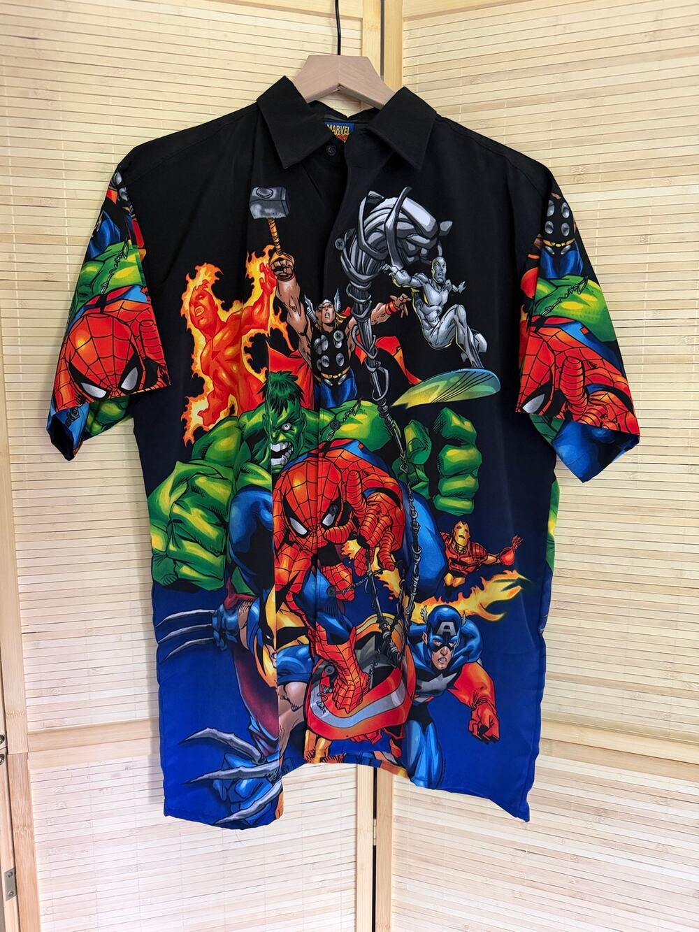 NWT Vintage Y2K Changes Marvel Button Down 2001 Small